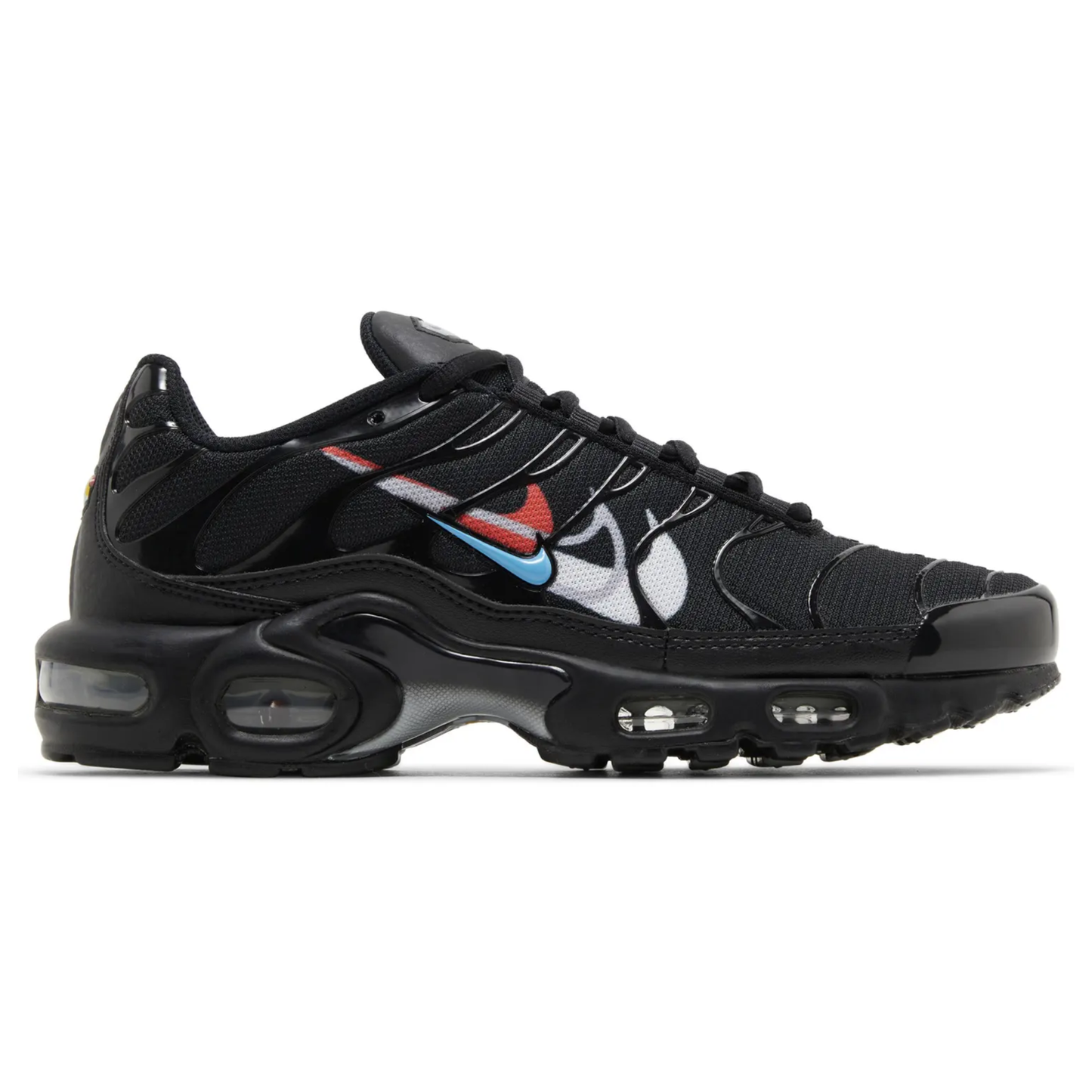 Nike AIR MAX PLUS TN Multi Swoosh Black Bright Crimson