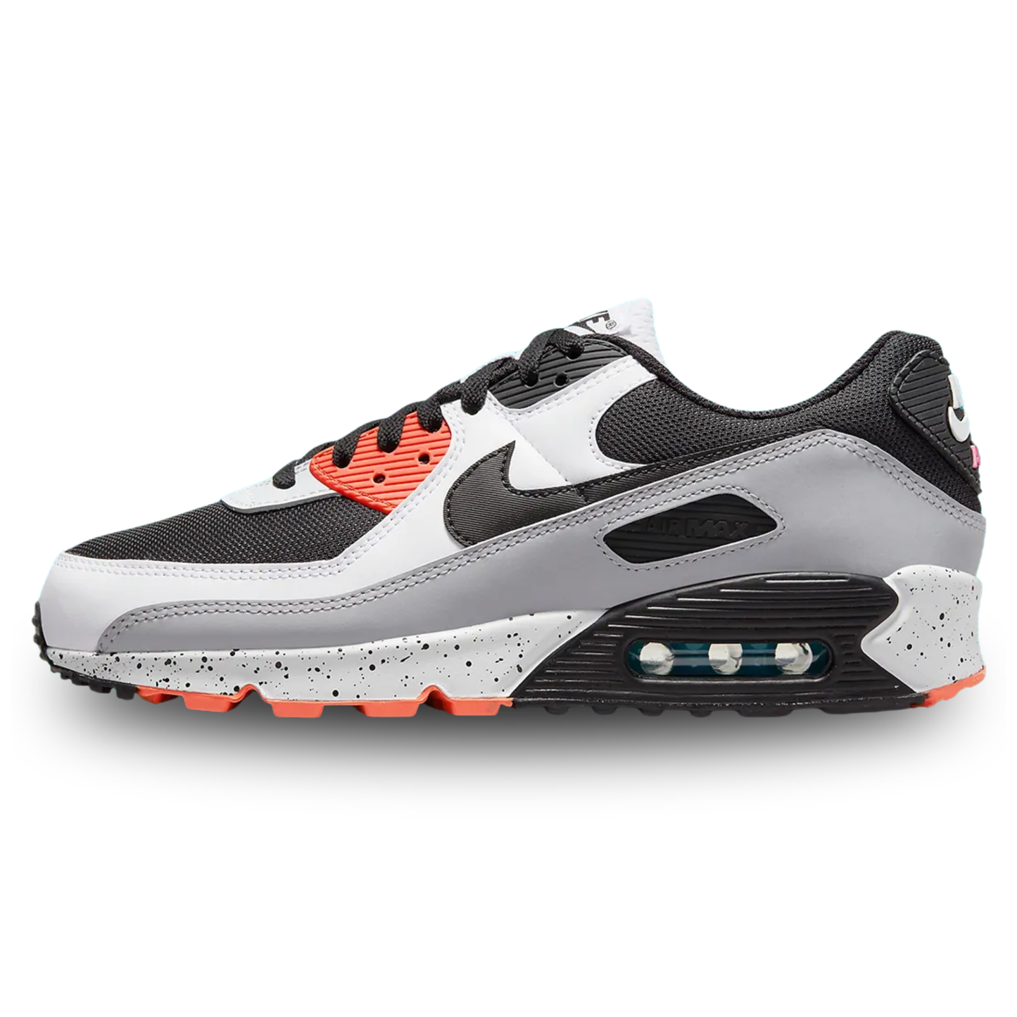 Nike AIR MAX 90 White Turf Orange Speckled