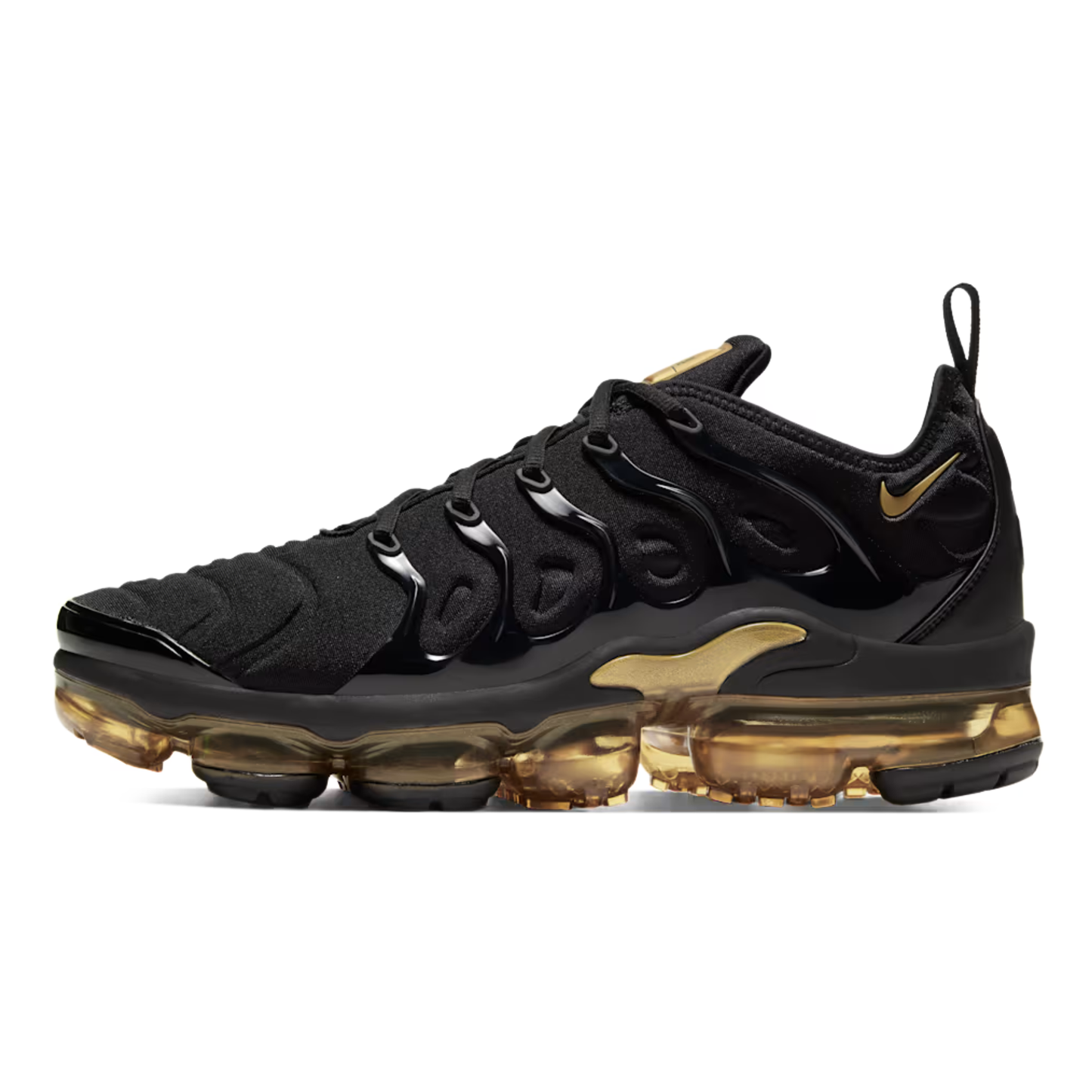 Nike AIR VAPORMAX PLUS Black Metallic Gold