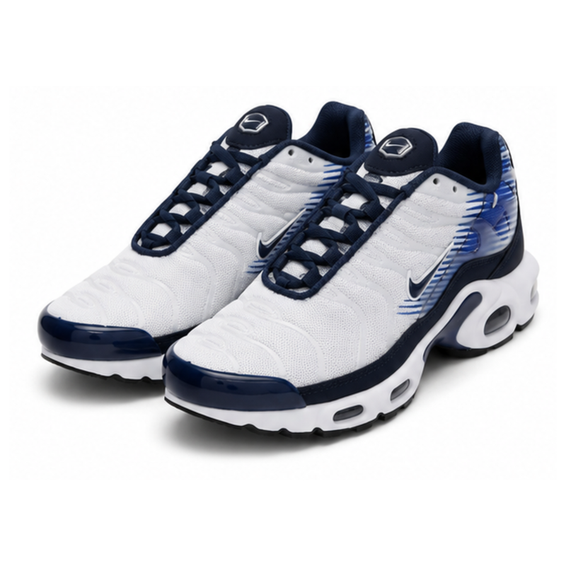 Nike AIR MAX PLUS TN White Midnight Blue