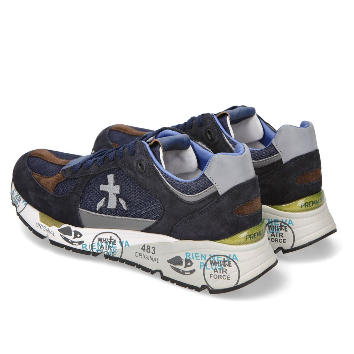 Premiata MASE 6423 Dark Blue/Brown